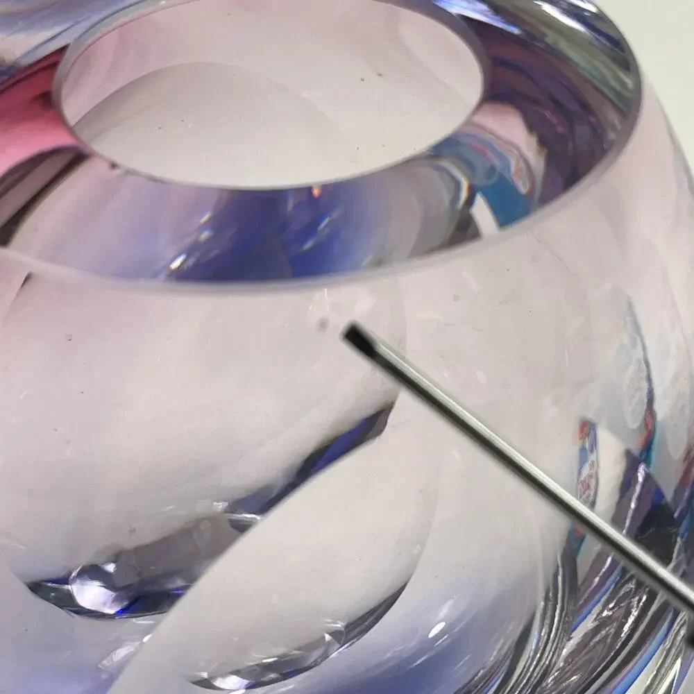 Vintage Murano Sommerso Vase Designed By Flavio Poli for Seguso Blue Pink Violet
